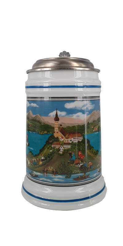 Chope Britannia Arc 989 - Verre, 56cl, Avec Anse, Style Pub Britannique