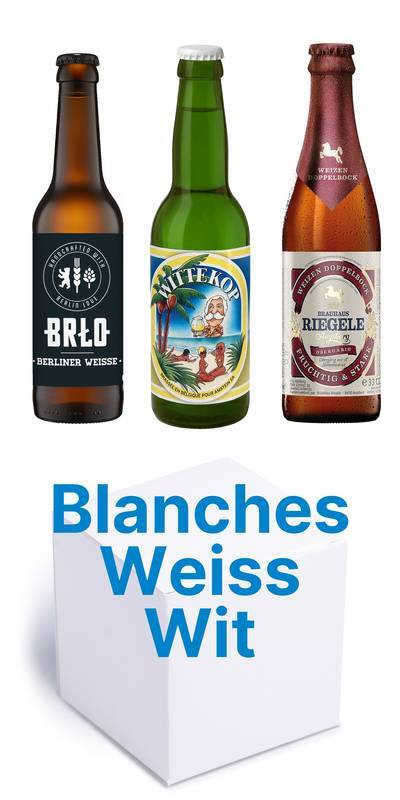 Pack découverte - 12 bières blanches