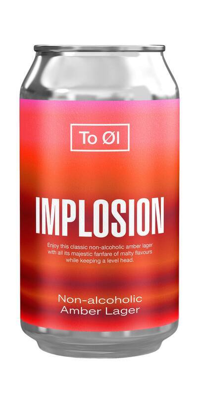 To Øl Implosion Amber Lager sans alcool