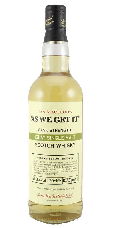 As We Get It Islay Single Malt Whisky