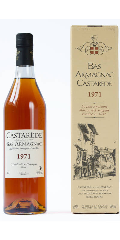Armagnac Castarede 1971 * avec étui et avec cire
