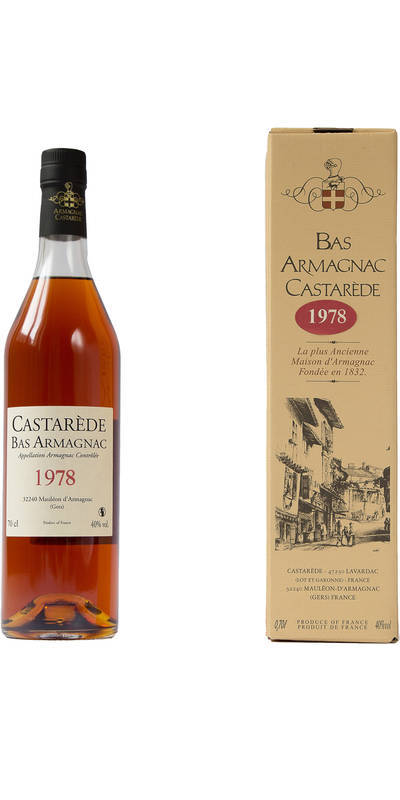 Armagnac Castarede 1978 * avec étui et avec cire