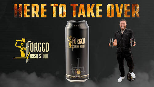 TEST TYPO IRISH FORGED STOUT - Banner site Amstein Forged Irish Stout
