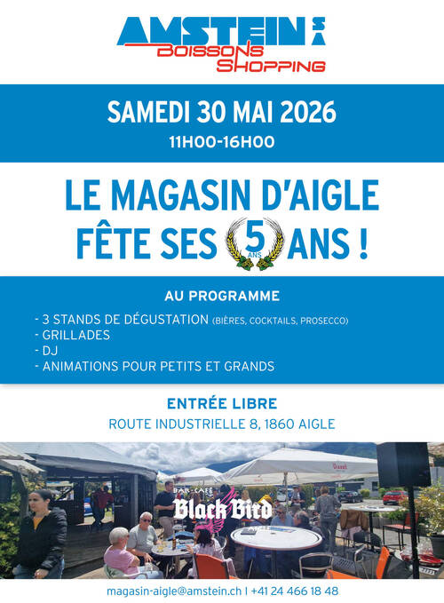 5 ans Magasin Aigle