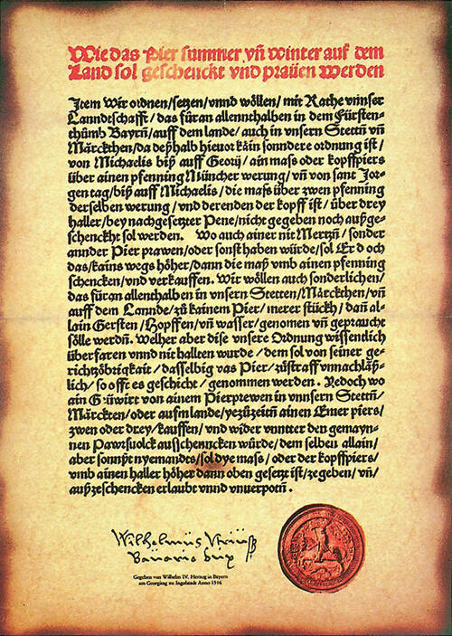 Bayerische Reinheitsgebot